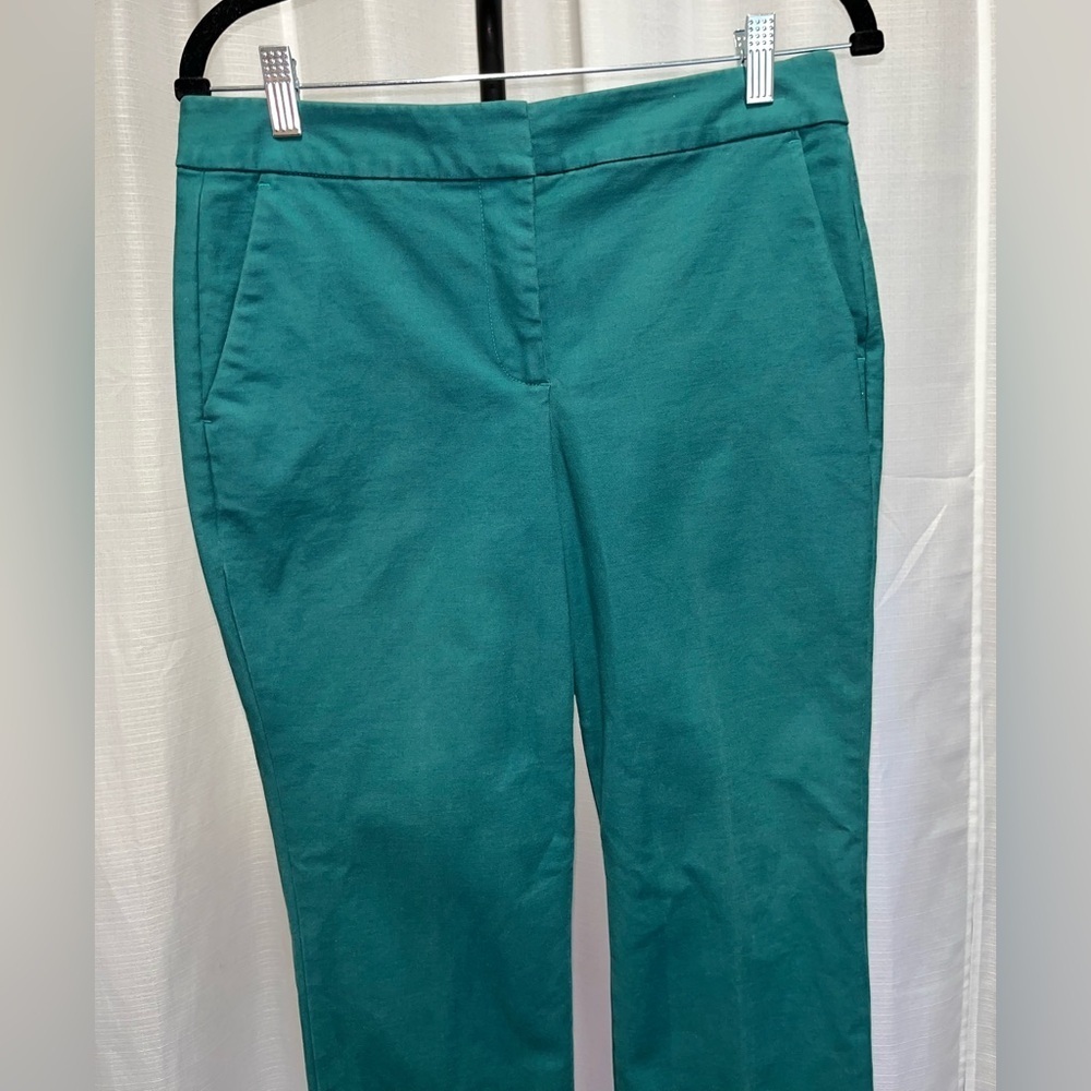 Boden teal/green Richmond 7/8 trousers | size 8p - Picture 2 of 8